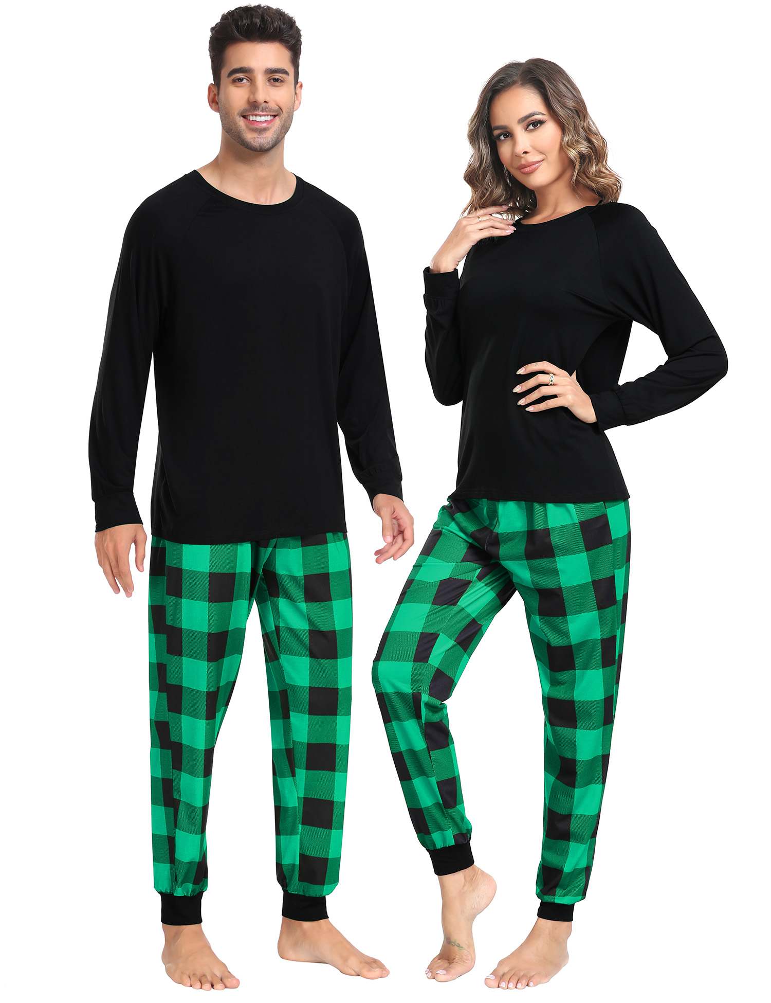 SWOMOG Family Christmas Pjs Matching Sets Christmas Pajamas for Family Xmas Jammies Set Christmas Holiday Sleepwear